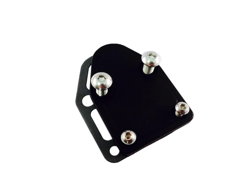 Engine Works 560400 Fuel Pump Block-Off Plate, For Chevy Small Block - Black