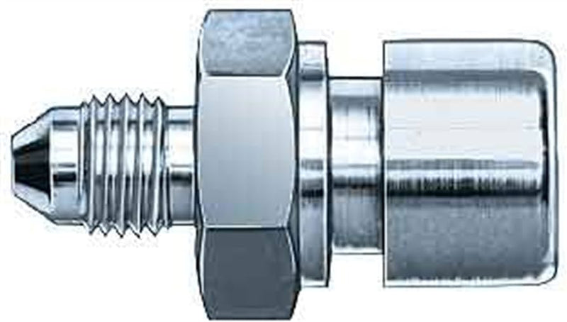 Aeroquip FCM2937 Fitting Brake SAE 37 Deg Male to Female Inverted Flare -4AN to