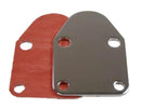 RPC R2057 Fuel Pump Block-Off Plate - Chrome, Fits Chevy Small Block