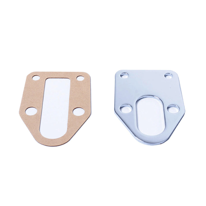 RPC R2310 Fuel Pump Mounting Plate, For Chevy Small Block - Chrome