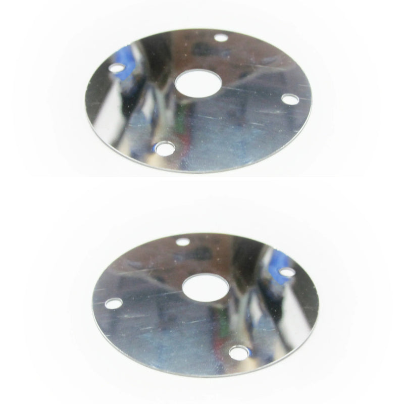 RPC R4058 Hood Pin Scuff Plates - Chrome Steel - Pair