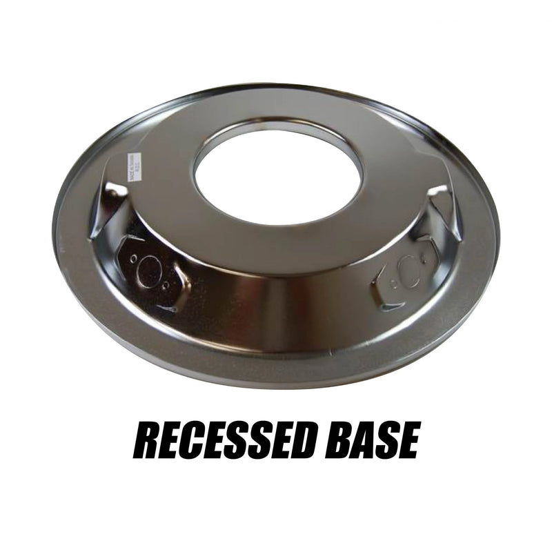 RPC R2029X 14″ Red W/ Chrome Lip Round Super Flow Air Cleaner Set, Recessed Base
