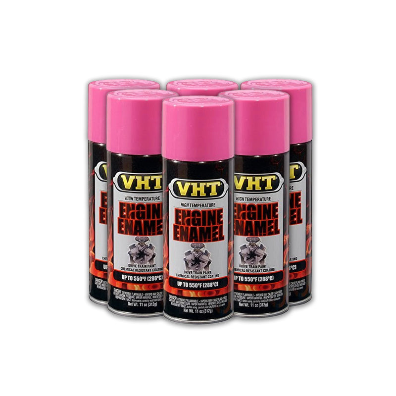 VHT SP756-6 Gloss Engine Enamel - High Temp 11oz Can - Hot Pink, 6-PACK