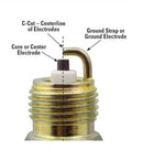 ACCEL 0414S-4 HP Copper Spark Plug - Shorty 14mm - .750" Reach