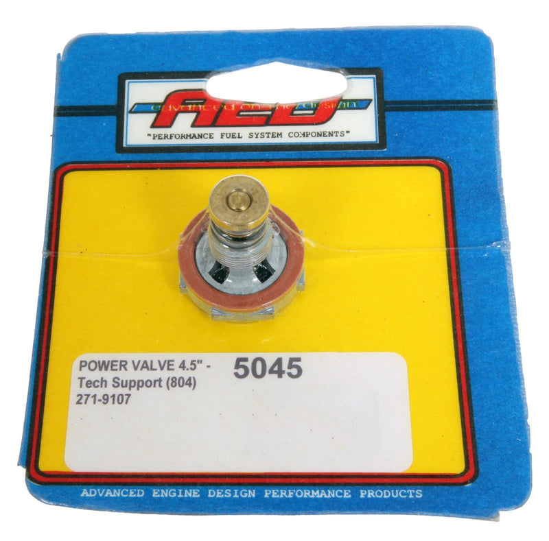 AED Performance 5045 High Flow Carburetor Power Valve 4.5" Hg