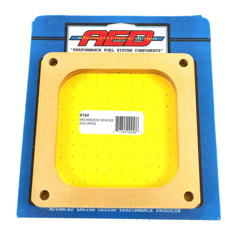 AED Performance 6160 Birchwood Carburetor Spacer Dominator Flange, 1/2"