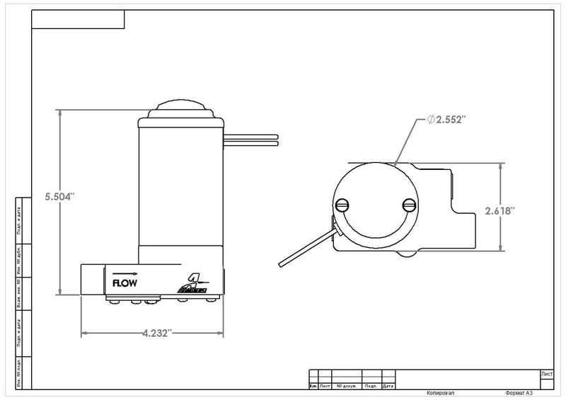 Aeromotive 11219 High-Output Billet Fuel Pump, 7 psi - 90 gph