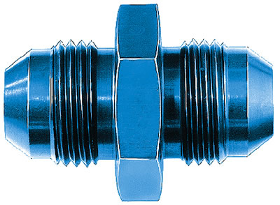 Aeroquip FCM2051 Fitting Coupler Straight Male -4 AN to Male -4 AN Aluminum Blue