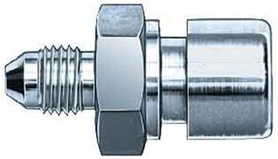 Aeroquip FCM2936 Fitting Brake SAE 37 Deg Male to Female Inverted Flare -3AN to