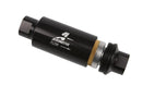 Aeromotive 12321 Filter, In-Line, 10-Micron Fabric Element, orb-10 Port, Bright-Dip Black, 2" OD