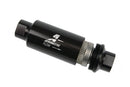 Aeromotive 12324 Filter, In-Line, 100-Micron Stainless Mesh Element, orb-10 Port, Bright-Dip Black, 2" OD