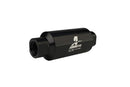 Aeromotive 12324 Filter, In-Line, 100-Micron Stainless Mesh Element, orb-10 Port, Bright-Dip Black, 2" OD