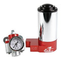 Aeromotive 17247 Regulator Gauge Kit, SS Carbureted Pump, AN style ports
