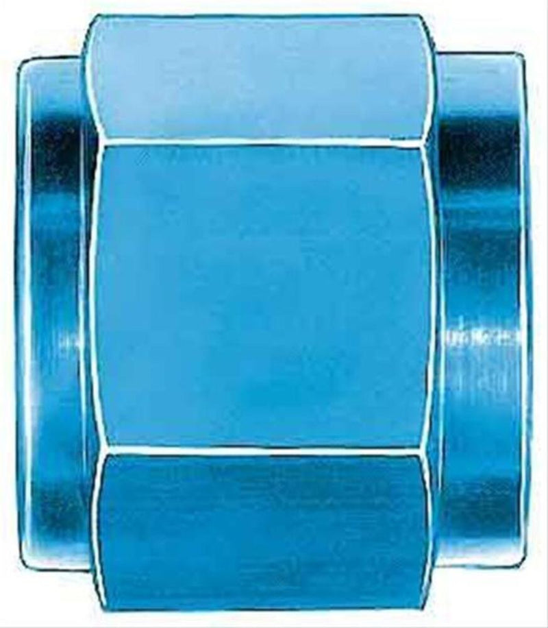 Aeroquip FCM3554 Fittings, Tube Nut -3 AN, Aluminum, Blue, Set of