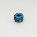 Aeroquip FCM3749 Fitting Allen Head Pipe Plug 1/2 in. NPT Aluminum Blue