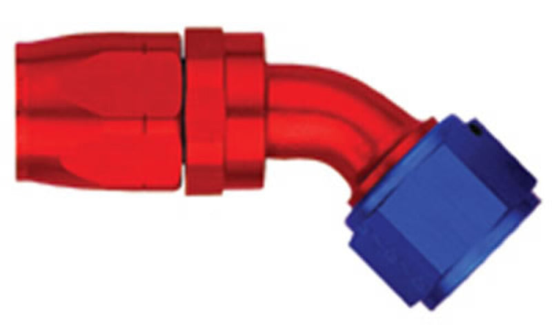 Aeroquip FCM4022 Fitting Hose End 45 Degree -6 AN -6 AN Adapter Aluminum