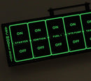 ARC 8003R Flat Touch Switch Panel, Cage Mount - Carbon Fiber Finish