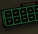 ARC 8004D Flat Touch Switch Panel, Dash Mount - Carbon Fiber Finish