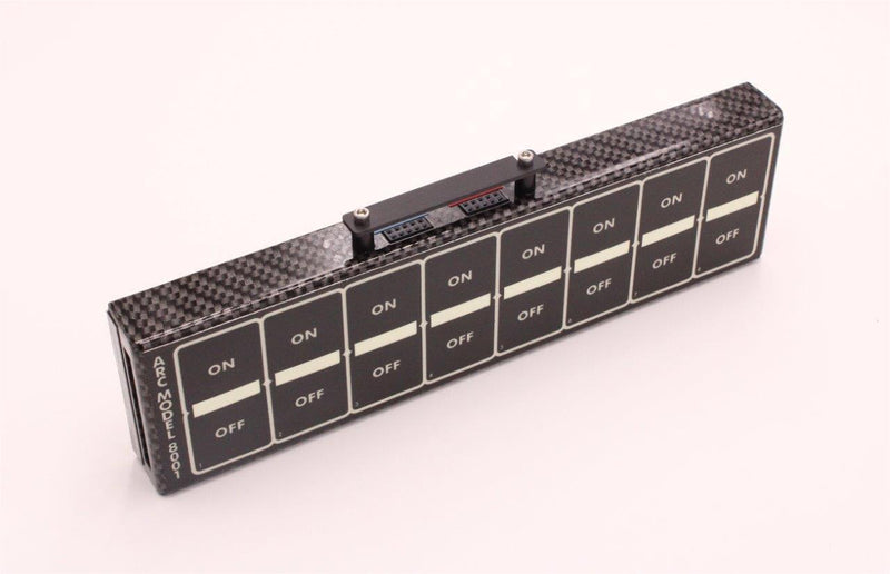 ARC 8004D Flat Touch Switch Panel, Dash Mount - Carbon Fiber Finish