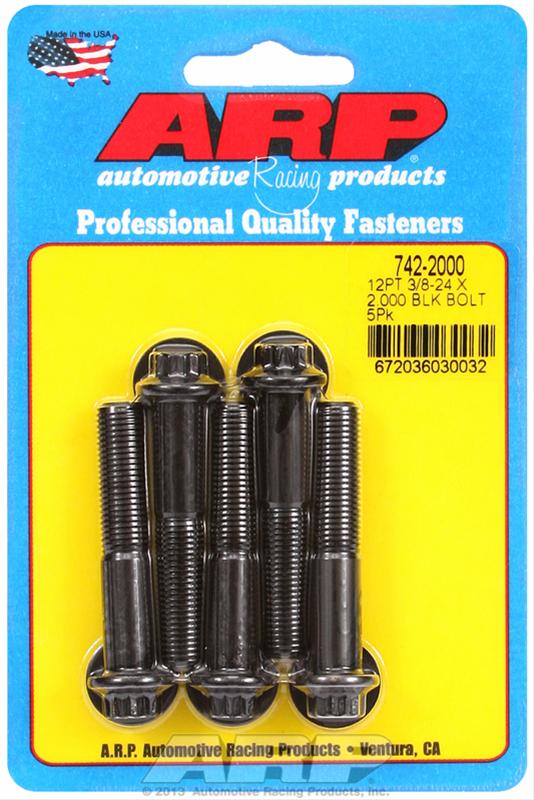 ARP 742-2000 Chromoly Bolts, 12-Point Head 3/8"-24 RH Thread - 2.000" UHL