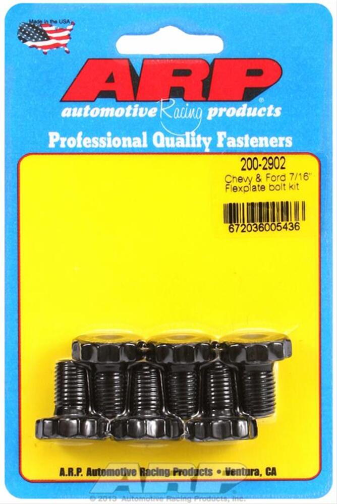 ARP 200-2902 Pro Series Flexplate Bolt Kit, 7/16"-20 RH, Chevy/Ford