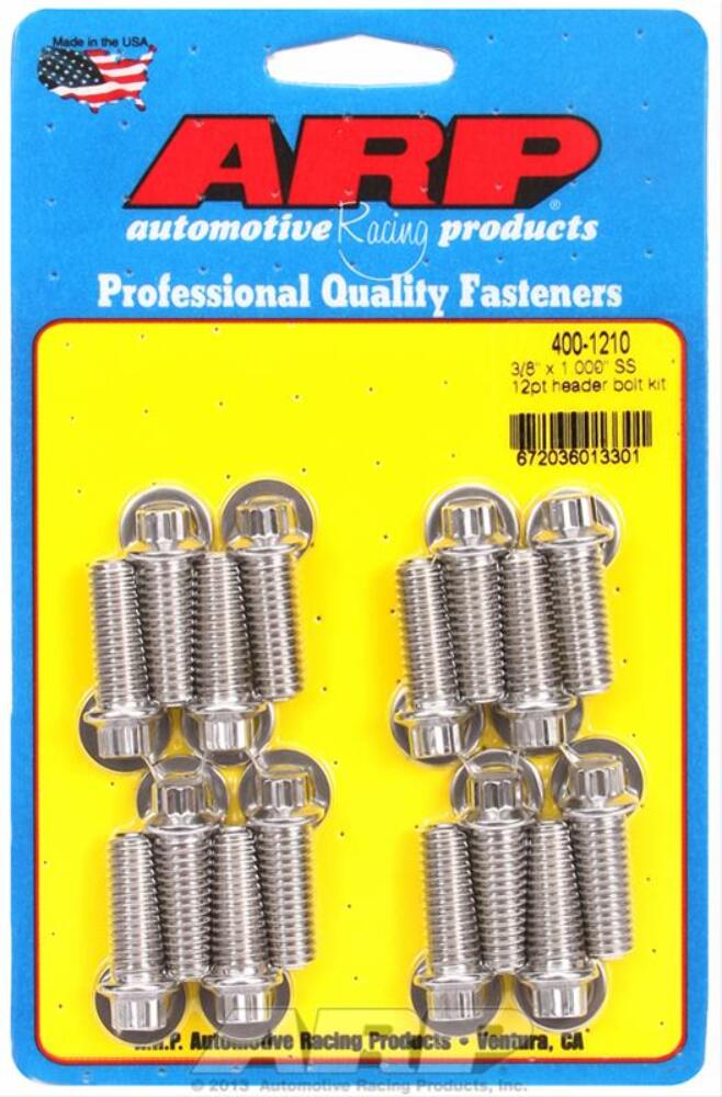 ARP Stainless Steel Header Bolts 400-1210