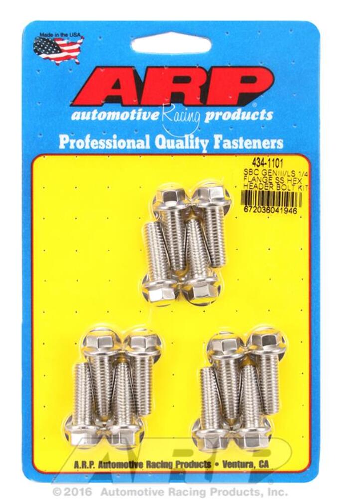 ARP Stainless Steel Header Bolts 434-1101