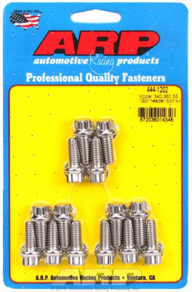 ARP Stainless Steel Header Bolts 444-1202