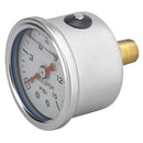 Autometer 2175 Autogage Fuel Pressure Gauge 1-1/2", 0-15 psi, Mechanical - White
