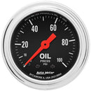 Autometer 2421 Traditional Chrome Mechanical Oil Pressure Gauge