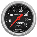 Autometer 3304 Sport-Comp Mechanical Boost Gauge