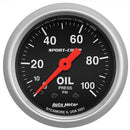 Autometer 3321 Sport-Comp Mechanical Oil Pressure Gauge