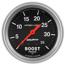 Autometer 3404 Sport-Comp Mechanical Boost Gauge