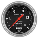 Autometer 3411 Sport-Comp Mechanical Fuel Pressure Gauge