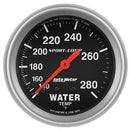 Autometer 3431 Sport-Comp Mechanical Water Temperature Gauge 2-5/8" 140-280?? F
