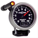Autometer 3690 Sport-Comp II 3-3/4" Pedestal Tachometer, 0-10,000 RPM