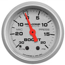 Autometer 4301 Ultra-Lite Mechanical Boost/Vacuum Gauge