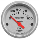 Autometer 4327 Ultra-Lite Electric Oil Pressure Gauge,2.3125 In.