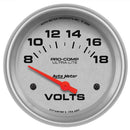 Autometer 4491 Ultra-Lite Electric Voltmeter Gauge