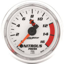 Autometer 7174 C2 2-1/16" Nitrous Pressure Gauge, 0-1,600 PSI - Stepper Motor