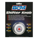 B&M 46112 White Replacement Shifter Knob With Button And SAE Threads