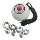 B&M 46112 White Replacement Shifter Knob With Button And SAE Threads