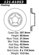 Centric C-Tek Standard Brake Rotors 121.61053