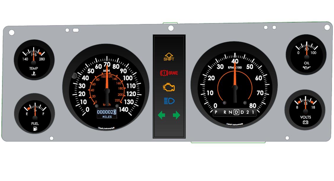 Classic Instruments 1982-85 S-10 Chevy Truck Package Gauge Sets CT82DV