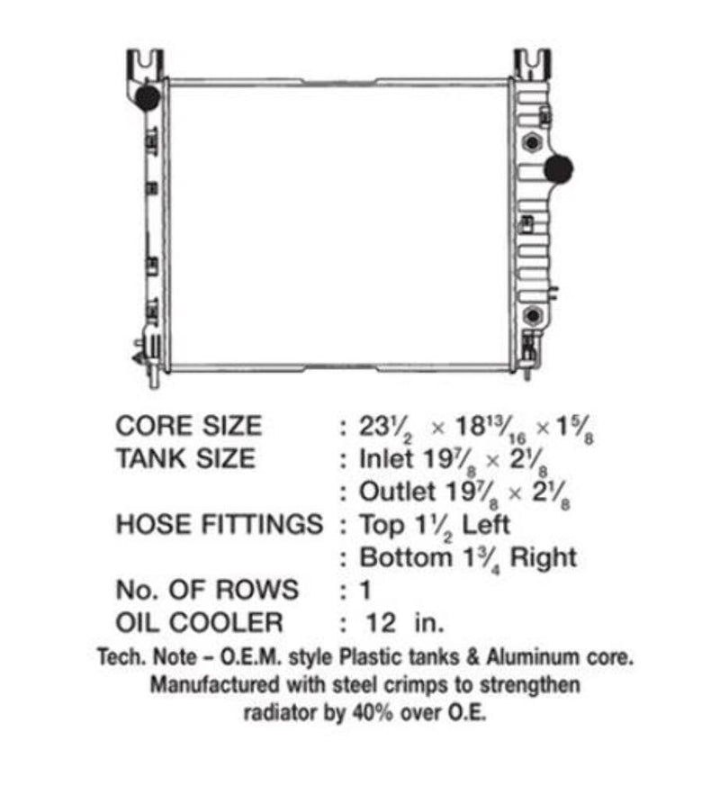CSF Radiators 3516 Fits Dodge Dakota/Durango