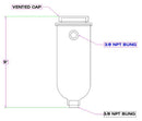 Canton Racing Coolant Recovery/Overflow Catch/Fill Tanks 80-206