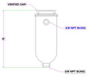 Canton Racing Coolant Recovery/Overflow Catch/Fill Tanks 80-206