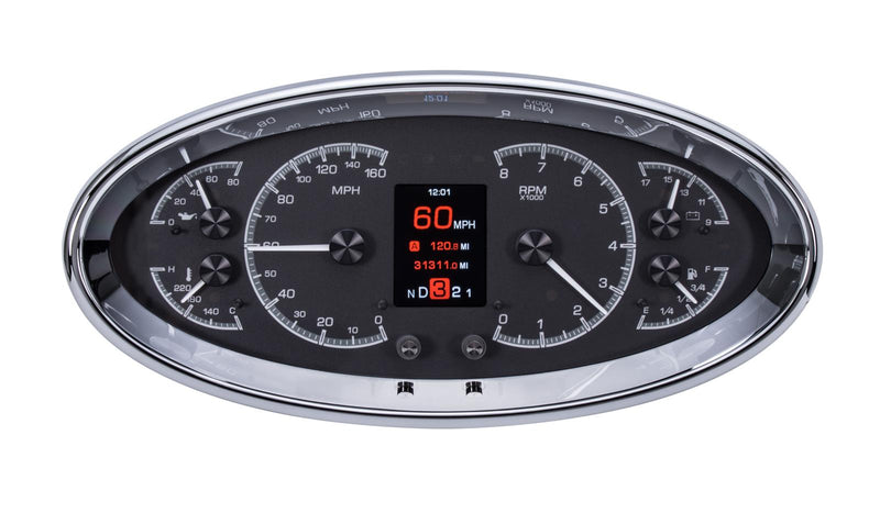 Dakota Digital HDX Series Universal Elliptical Analog Gauge Kits HDX-2017-K