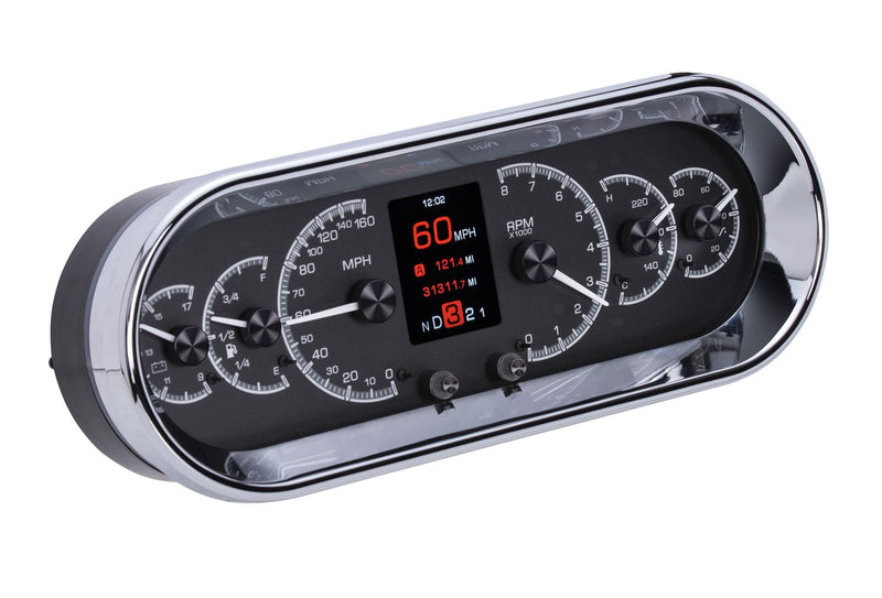 Dakota Digital HDX Series Universal Rounded Rectangle Analog Gauge Kits HDX-2018-K