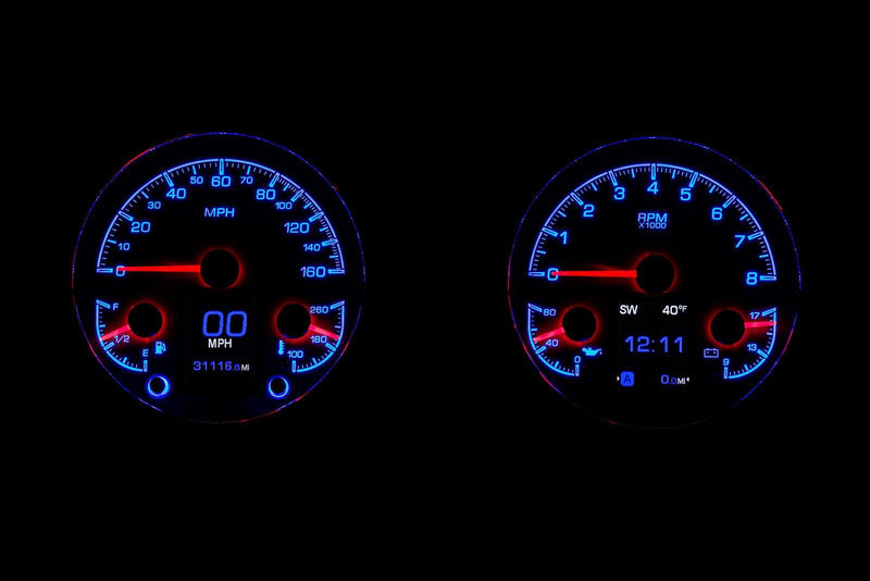 Dakota Digital HDX Direct-Fit Analog Gauge Systems HDX-47C-PU-S